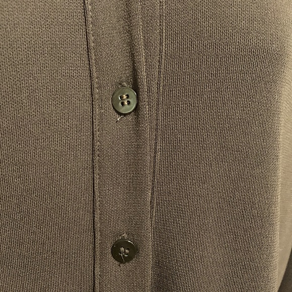 APOSTROPHE Petite Brown Light Sweater Shacket 3/4 Sleeves Womens Medium Petite - Picture 7 of 10